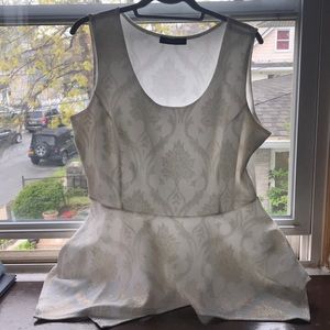 Glittery Peplum Top